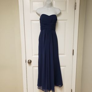 David's Bridal, Navy Blue, Size 6, Strapless,Formal